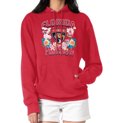 Толстовка Florida Panthers G-III 4Her by Carl Banks Womens Flower Logo - Red