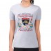 Футболка Florida Panthers G-III 4Her by Carl Banks Womens Flower Logo Fitted - Heather Gray