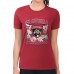 Футболка Florida Panthers G-III 4Her by Carl Banks Womens Flower Logo Fitted - Red