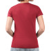 Женская Футболка Carolina Hurricanes G-III 4Her by Carl Banks Red Super-Slim Fit Lightweight Flower Logo V-Neck