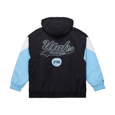Utah Mammoth Mitchell & Ness Black Retro Anorak Half-Zip Jacket