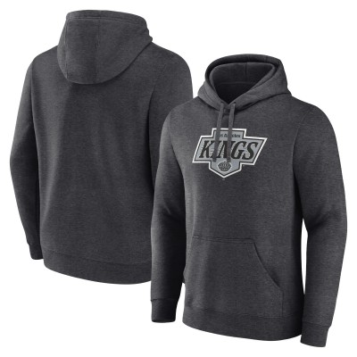 Толстовка Los Angeles Kings Fanatics New Primary Logo - Heather Charcoal