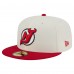 Бейсболка New Jersey Devils New Era White Chrome Two-Toned 59FIFTY