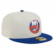 Бейсболка New York Islanders New Era White Chrome Two-Toned 59FIFTY