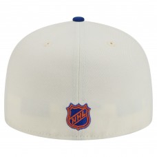 Бейсболка New York Islanders New Era White Chrome Two-Toned 59FIFTY