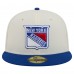 Бейсболка New York Rangers New Era White Chrome Two-Toned 59FIFTY