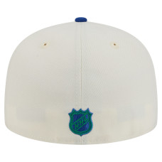 Бейсболка Vancouver Canucks New Era White Chrome Two-Toned 59FIFTY