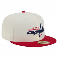 Бейсболка Washington Capitals New Era White Chrome Two-Toned 59FIFTY Бейсболка Washington Capitals New Era White Chrome Two-Toned 59FIFTY
