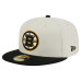 Бейсболка Boston Bruins New Era White Chrome Two-Toned 59FIFTY