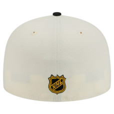 Бейсболка Boston Bruins New Era White Chrome Two-Toned 59FIFTY