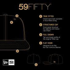 Бейсболка Boston Bruins New Era White Chrome Two-Toned 59FIFTY