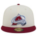Бейсболка Colorado Avalanche New Era White Chrome Two-Toned 59FIFTY