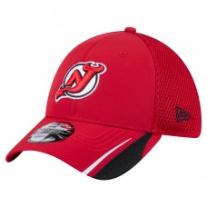 Бейсболка New Jersey Devils New Era Red Linear Featherweight 39THIRTY