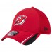 Бейсболка New Jersey Devils New Era Red Linear Featherweight 39THIRTY