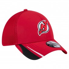Бейсболка New Jersey Devils New Era Red Linear Featherweight 39THIRTY
