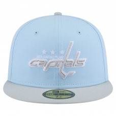 Washington Capitals New Era Light Blue/Gray Color Pack Two-Tone 59FIFTY Fitted Hat