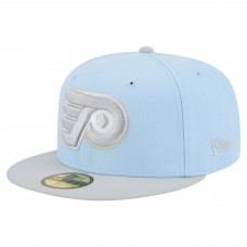 Бейсболка Philadelphia Flyers New Era Light Blue/Gray Color Pack Two-Tone 59FIFTY
