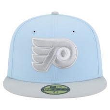 Бейсболка Philadelphia Flyers New Era Light Blue/Gray Color Pack Two-Tone 59FIFTY