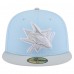 Бейсболка San Jose Sharks New Era Light Blue/Gray Color Pack Two-Tone 59FIFTY
