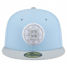 Boston Bruins New Era Light Blue/Gray Color Pack Two-Tone 59FIFTY Fitted Hat