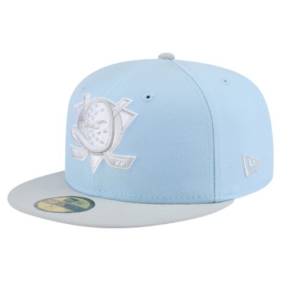 Бейсболка Anaheim Ducks New Era Light Blue/Gray Color Pack Two-Tone 59FIFTY