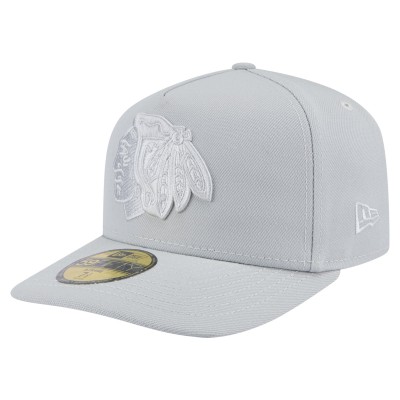 Бейсболка Chicago Blackhawks New Era Gray Color Pack A-Frame 59FIFTY