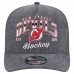 Бейсболка New Jersey Devils New Era Charcoal Throwback Washed Pre-Curved A-Frame 9FIFTY Snapback