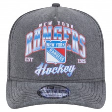 Бейсболка New York Rangers New Era Charcoal Throwback Washed Pre-Curved A-Frame 9FIFTY Snapback Бейсболка New York Rangers New Era Charcoal Throwback Washed Pre-Curved A-Frame 9FIFTY Snapback