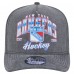 Бейсболка New York Rangers New Era Charcoal Throwback Washed Pre-Curved A-Frame 9FIFTY Snapback