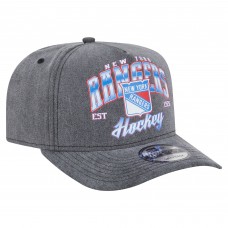 Бейсболка New York Rangers New Era Charcoal Throwback Washed Pre-Curved A-Frame 9FIFTY Snapback Бейсболка New York Rangers New Era Charcoal Throwback Washed Pre-Curved A-Frame 9FIFTY Snapback