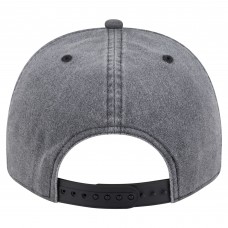 Бейсболка Tampa Bay Lightning New Era Charcoal Throwback Washed Pre-Curved A-Frame 9FIFTY Snapback