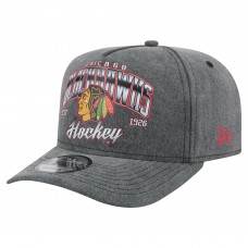 Бейсболка Chicago Blackhawks New Era Charcoal Throwback Washed Pre-Curved A-Frame 9FIFTY Бейсболка Chicago Blackhawks New Era Charcoal Throwback Washed Pre-Curved A-Frame 9FIFTY
