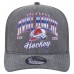 Бейсболка Colorado Avalanche New Era Charcoal Throwback Washed Pre-Curved A-Frame 9FIFTY Snapback