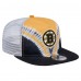 Бейсболка Boston Bruins New Era Black/Gold Throwback V-Dye