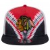 Бейсболка Chicago Blackhawks New Era Black/Red Throwback V-Dye Golfer
