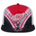 Detroit Red Wings New Era Black/Red Throwback V-Dye Adjustable Golfer Hat