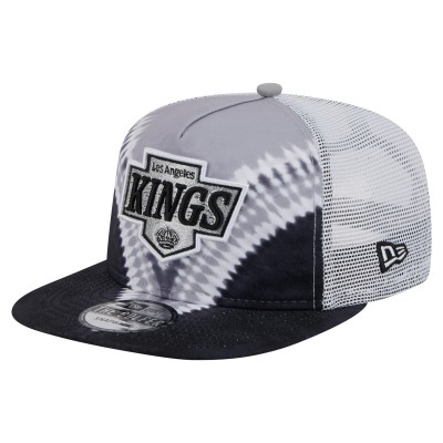 Los Angeles Kings New Era Black/Silver Throwback V-Dye Adjustable Golfer Hat
