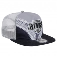 Los Angeles Kings New Era Black/Silver Throwback V-Dye Adjustable Golfer Hat