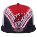 Бейсболка New Jersey Devils New Era Black/Red Throwback V-Dye Golfer
