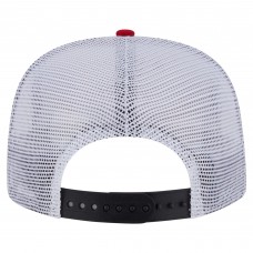 Бейсболка New Jersey Devils New Era Black/Red Throwback V-Dye Golfer