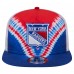 New York Rangers New Era Blue/Red Throwback V-Dye Adjustable Golfer Hat