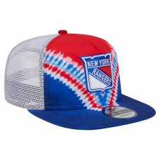 New York Rangers New Era Blue/Red Throwback V-Dye Adjustable Golfer Hat New York Rangers New Era Blue/Red Throwback V-Dye Adjustable Golfer Hat