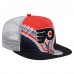 Бейсболка Philadelphia Flyers New Era Black/Orange Throwback V-Dye Golfer