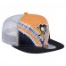 Бейсболка Pittsburgh Penguins New Era Black/Gold Throwback V-Dye Golfer