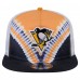Pittsburgh Penguins New Era Black/Gold Throwback V-Dye Adjustable Golfer Hat