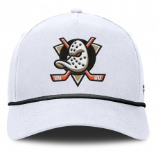 Бейсболка Anaheim Ducks Fanatics White Rope A-Frame