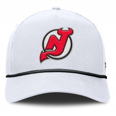 Бейсболка New Jersey Devils Fanatics White Rope A-Frame Бейсболка New Jersey Devils Fanatics White Rope A-Frame