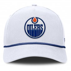 Бейсболка Edmonton Oilers Fanatics White Rope A-Frame
