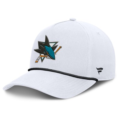 Бейсболка San Jose Sharks Fanatics White Rope A-Frame