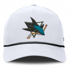 Бейсболка San Jose Sharks Fanatics White Rope A-Frame Бейсболка San Jose Sharks Fanatics White Rope A-Frame